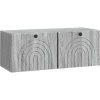 vidaXL Wandmontage TV-kast Grijs sonoma 78,5 x 31 x 30 cm Bewerkt hout
