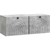 vidaXL Wandmontage TV-kast Betongrijs 78,5 x 31 x 30 cm Bewerkt hout