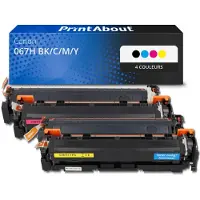 PrintAbout Toner 067H BK/C/M/Y 4-kleuren Multipack Hoge capaciteit geschikt voor Canon