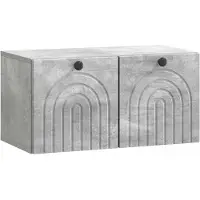vidaXL Wandmontage TV-kast Betongrijs 59,5 x 31 x 30 cm Bewerkt hout