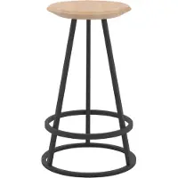 Harto Gustave Kruk Natural Oak | Matte Slate Gray | 65 cm