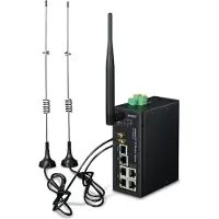 Planet Industriële 4G LTE Cellulaire WL Gateway/Controller, Router, Zwart