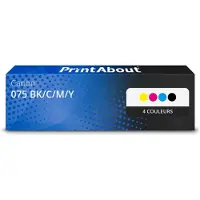 PrintAbout Toner 075 BK/C/M/Y 4-kleuren Multipack geschikt voor Canon