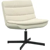 vidaXL Draaistoel Crème 63 x 75 x 76 cm Kunstleer