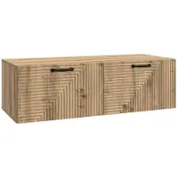 vidaXL Wandmontage TV-kast 98 x 41 x 30 cm Artisanaal eiken