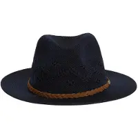 Barbour Hoed Women Flowerdale Trilby Summmer Hat Navy-M