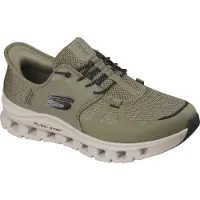 SKECHERS Instappers 'Glide Step Pro' kaki / zwart