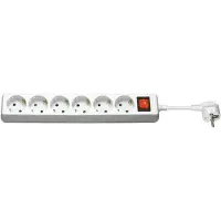 Goobay stopcontacten met schakelaar 1,5 m, wit