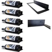 Mil-Tec 40x !!!! Wijnrek voor 40 Flessen !!!! – Wand Wijnrek van Hoogwaardig Staal – Geborsteld Mat Zwart Industrieel Design – Ruimtebesparend - Decoratief40