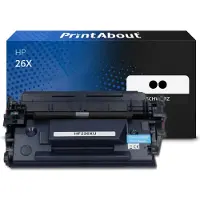 PrintAbout Huismerk HP 26X (CF226XD) Toner 2x Zwart Hoge capaciteit - Multipack