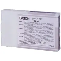 Epson T6057 inktcartridge licht zwart standaard capaciteit (origineel)