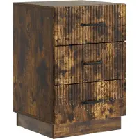 vidaXL Nachtkastje Gerookt eiken 43 x 41 x 63,5 cm Bewerkt hout