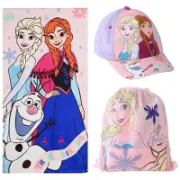 Disney Frozen Strandhanddoek Frozen Blauw 70 x 140 cm (3 Onderdelen)