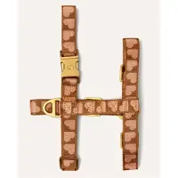 DOGGUO Hondenharnas HEART-HARNESS-BROWN/APRICOT-M