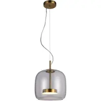 ITALUX LED-pendellamp 10W CASTE PND-17760A-BRSS-CL van