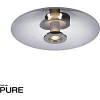 Pure Plafondlamp , Vitrum, dimbare, Grijs, Woonkamer, Glas, Modern
