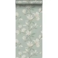 ESTAhome behang magnolia celadon groen - 53 cm x 10.05 m - 139405
