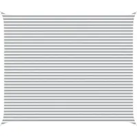 vidaXL Zonneschaduw Lichtgrijs en wit 6 x 5 m 100% Polyester Oxford