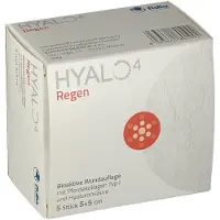 kela Hyalo 4 Regen Gaasverband 5x5cm 5 St Compressen
