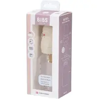 BIBS Fles Latex Round Slow Flow Ivory 150ml