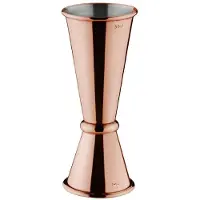 Olympia koperen barmaatje 25/50ml, 9,5(h) x 3,9(Ø)cm