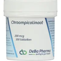 Deba Pharma Chroompicolinaat 200mcg 100 St Tabletten