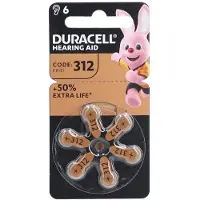 Duracell Easy Tab Hoorbatterij Da312 Bruin 6 St Batterijen