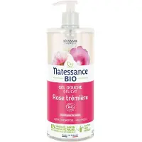 Natessance Douchegel Zachte Roos met Biologische Palmolie Vrij 1000 ml Gel