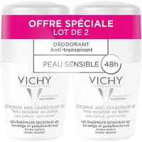 VICHY KV17501, voor dames, antitranspirant, roll-on deodorant, 50 ml, 48 uur, geschikt voor de gevoelige huid