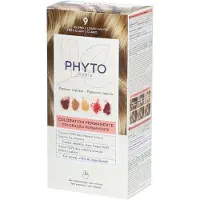 Phyto Permanente Kleur - - 9 Zeer Licht Blond - Zonder ammoniaak - Alle haartypen - Intense glans