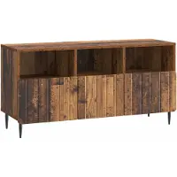 vidaXL TV Kast met lade Oud hout 102 x 34,5 x 50 cm Bewerkt hout