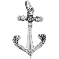 Akzent Unisex hanger "Lysander" van 925 Sterlingzilver, gerhodineerd, duurzaam