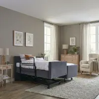 Mörgenn Hooglaag Bed Comfort - Elektrisch Verstelbaar - Beige - 100x220