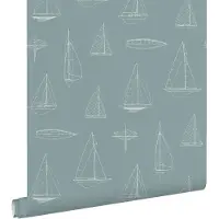 ESTAhome behang boten lichtblauw - 50 x 900 cm - 132088