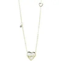 Akzent damesketting met hanger "Xalma" van 925 Sterlingzilver, gerhodineerd, duurzaam