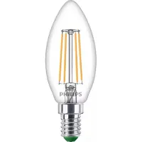Philips LED lamp E14 | Kaars B35 | Ultra Efficient | Filament | 2700K | 2.3W (40W) | 3 stuks