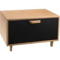 Brunbeste Luxe Broodtrommel - Vershouddoos - Bamboe/RVS - Zwart