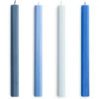 HAY Kaars Hexagon Candle Blues (Set van 4)