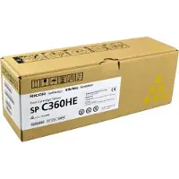Ricoh 408187 (SP C360HE) Toner Geel Hoge capaciteit