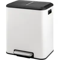 Core Pedaalemmer 30 Liter - Pedaalemmer - Prullenbak 30 Liter - Softclose-deksel - Wit - 34cm x 43cm x 50cm