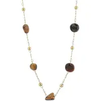 Akzent dames ketting met hanger Ceylan, Ionenplattierung