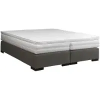Mörgenn Hotel Boxspring Laurent - Pocketvering - Durbuy Topper - Hotel Boxspring zonder Hoofdbord - Bruin - 140x210