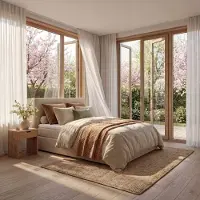 Mörgenn Boxspring Lounge - Pocketvering - Luxe Topper - Beige - 100x200 cm - Inclusief Dekbed en Kussens