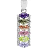 Akzent Dames Hanger "Ilana" aus 925 Sterlingzilver, gerhodineerd, langlebig