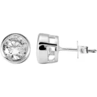 Akzent damesoorbel "Amely" van 925 Sterlingzilver, gerhodineerd, duurzaam