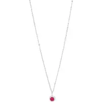 Akzent dames ketting met hanger "Alesja" uit 925 Sterlingzilver, gerhodineerd, duurzaam