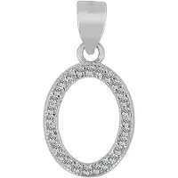 Akzent dames hanger "Ebrar" van 925 Sterlingzilver, gerhodineerd, duurzaam