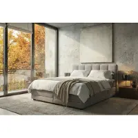Mörgenn Elektrische Boxspring PURE - Pocketvering - Beige (Flow 02) - 90x220