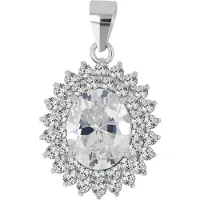 Akzent dames hanger "Lani" van 925 Sterlingzilver, gerhodineerd, duurzaam