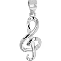 Akzent dames hanger "Liva" van 925 Sterlingzilver, gerhodineerd, duurzaam